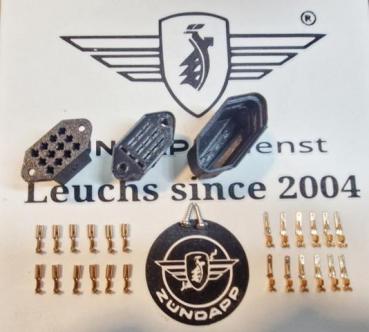 Preview: Kabelbaum 29 teilige Steckverbindung Cockpit – verbesserte Ausführung – Zündapp Typ 517 529 530 rundes Cockpit KS 50 GTS 50